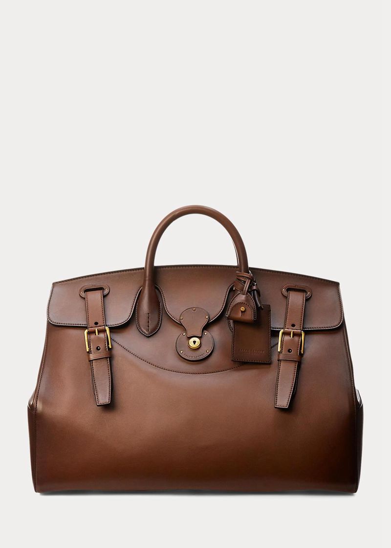 パープル レーベル バッグ メンズ ブラウン Cooper Burnished カーフスキン Duffel XVNHS9436